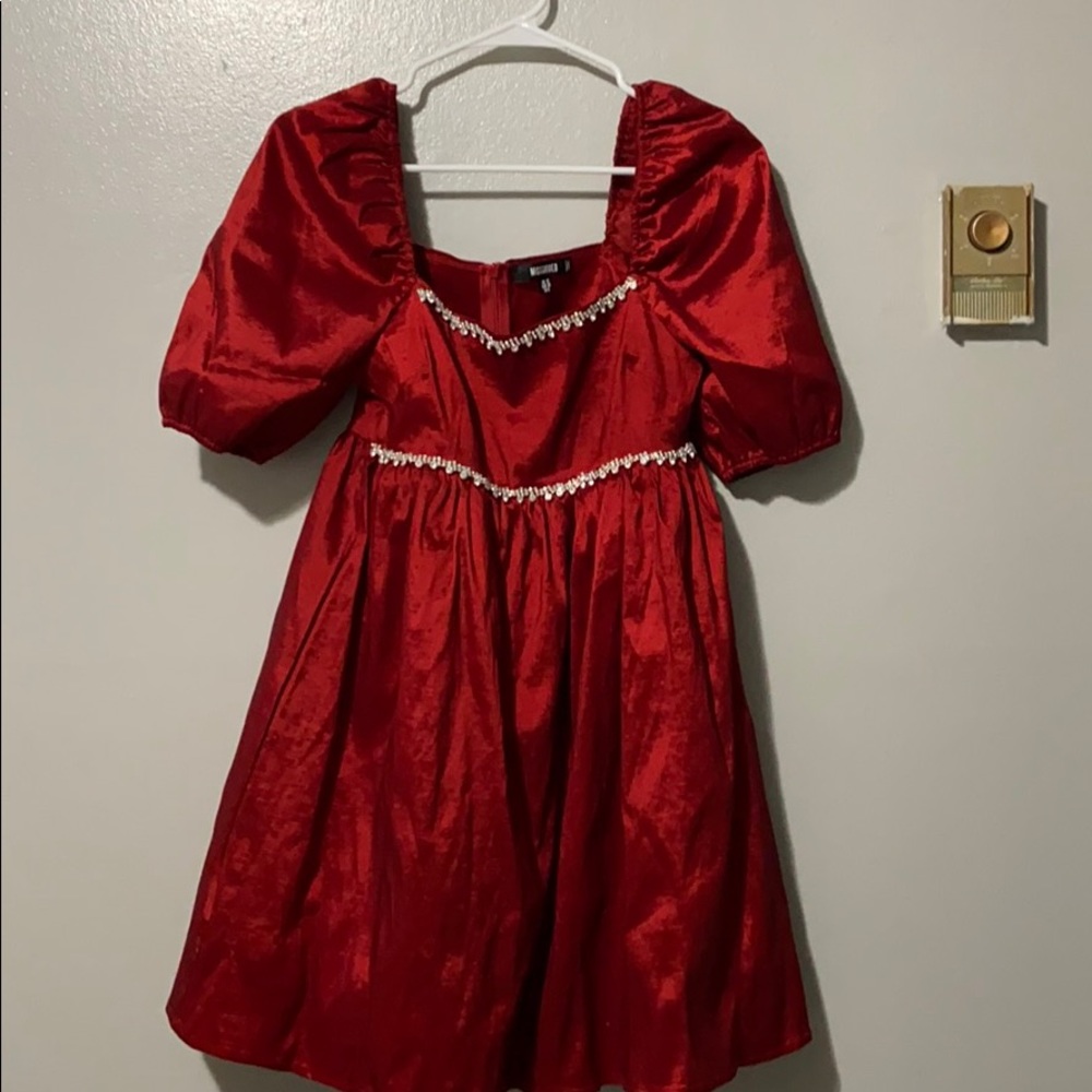 Red miss guided dress